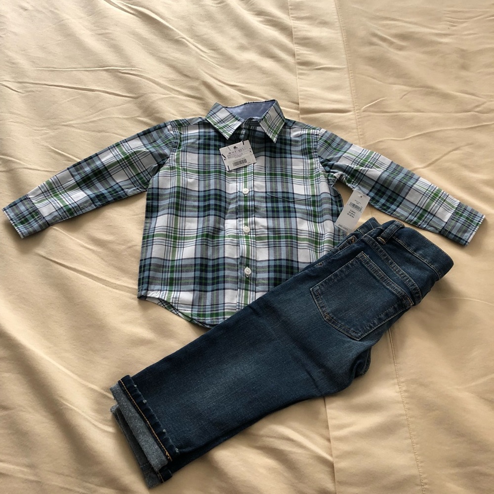 NWT Janie and Jack Toddler Boy Dress Shirt